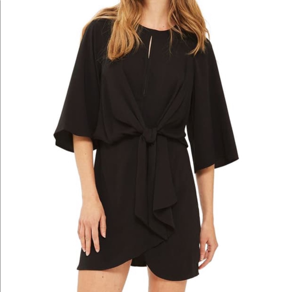 Topshop Tie Front Minidress